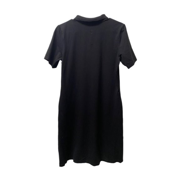 Denim & Co Black Polo Dress, XS, Pre-owned - Picture 2 of 6